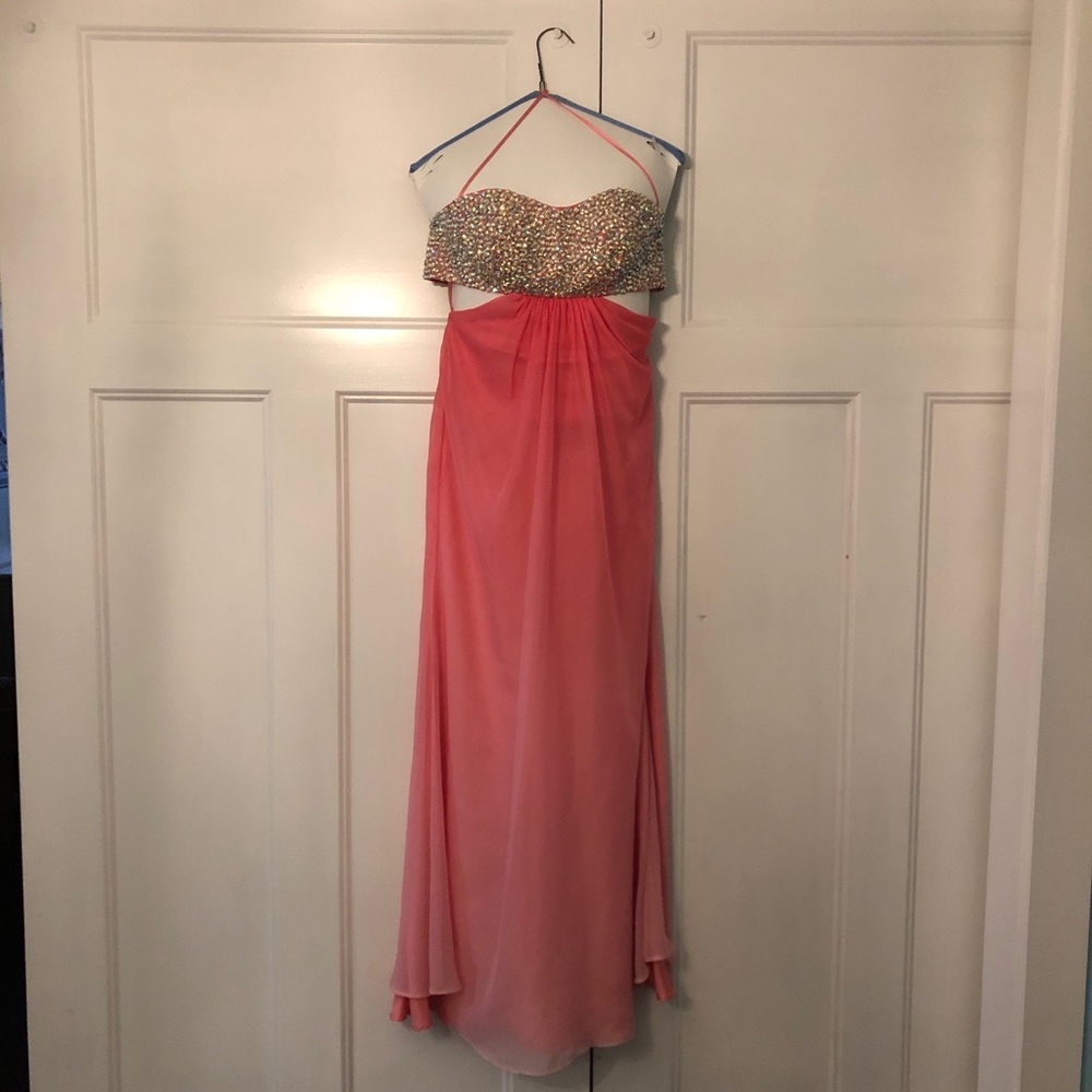 La Femme Ombré Prom Dress